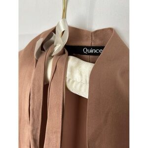 QUINCE washable SILK robe in toasted almond - super gorgeous and comfy